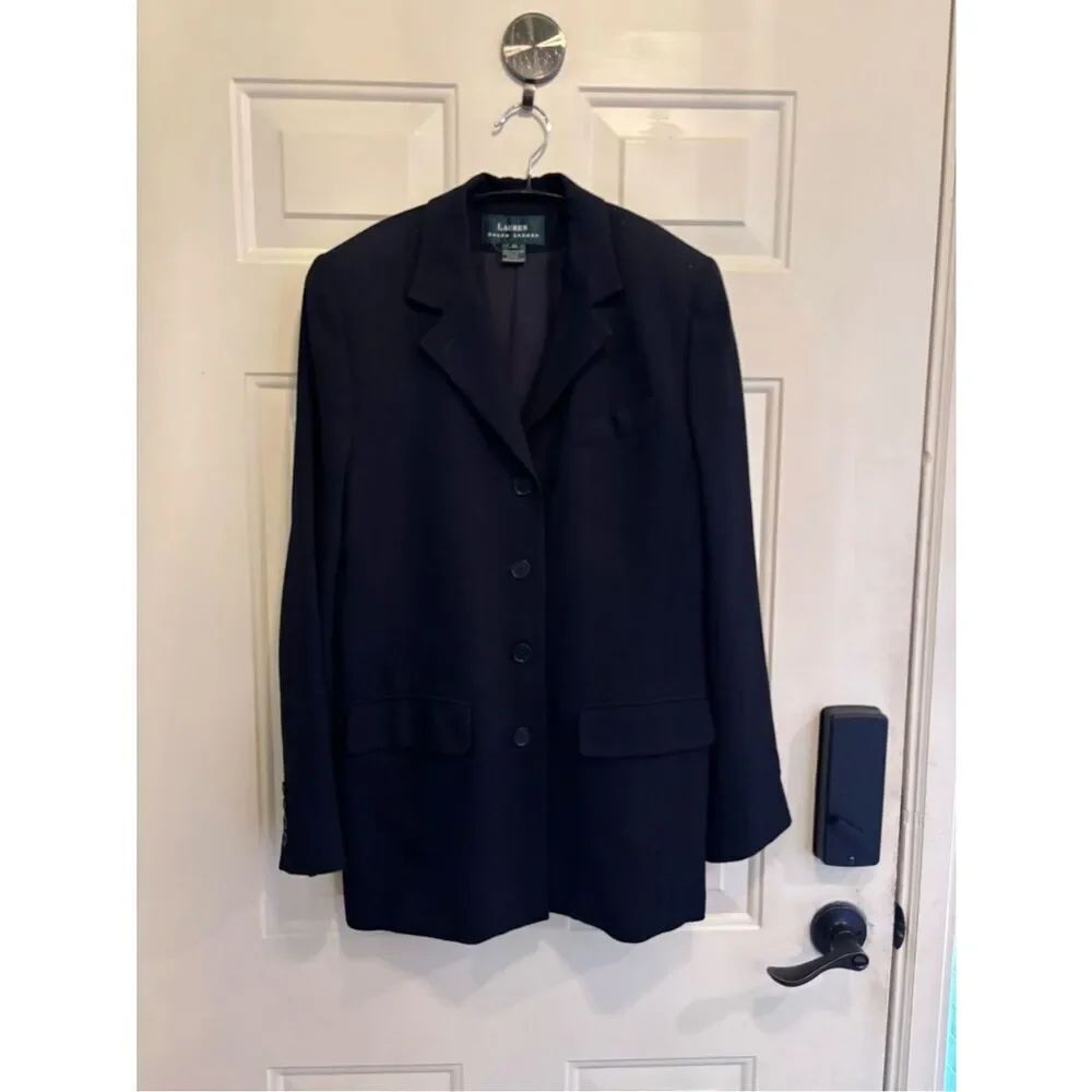 Ralph Lauren Black Single-Breasted Blazer - Picture 4 of 6